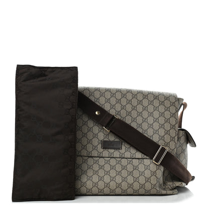 Gucci GG Plus Monogram Messenger Diaper Bag Dark Brown 1 of 4