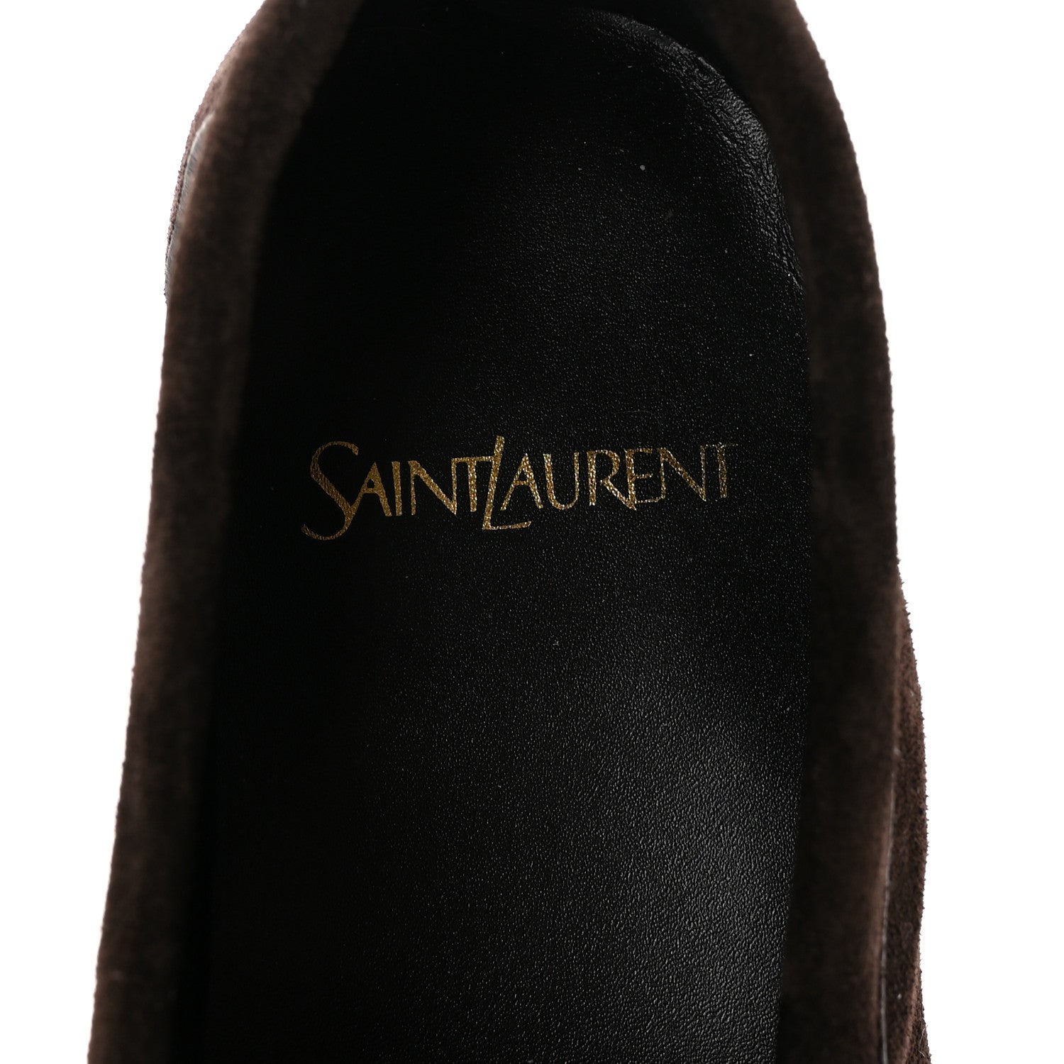 Saint Laurent Suede Le Loafer 15 Penny Slippers 38 Dark Chocolate 8 of 10