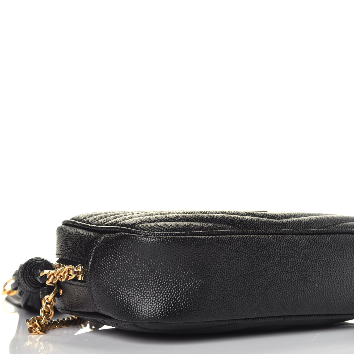 Saint Laurent Grain De Poudre Matelasse Monogram Mini Lou Camera Bag Black 7 of 9