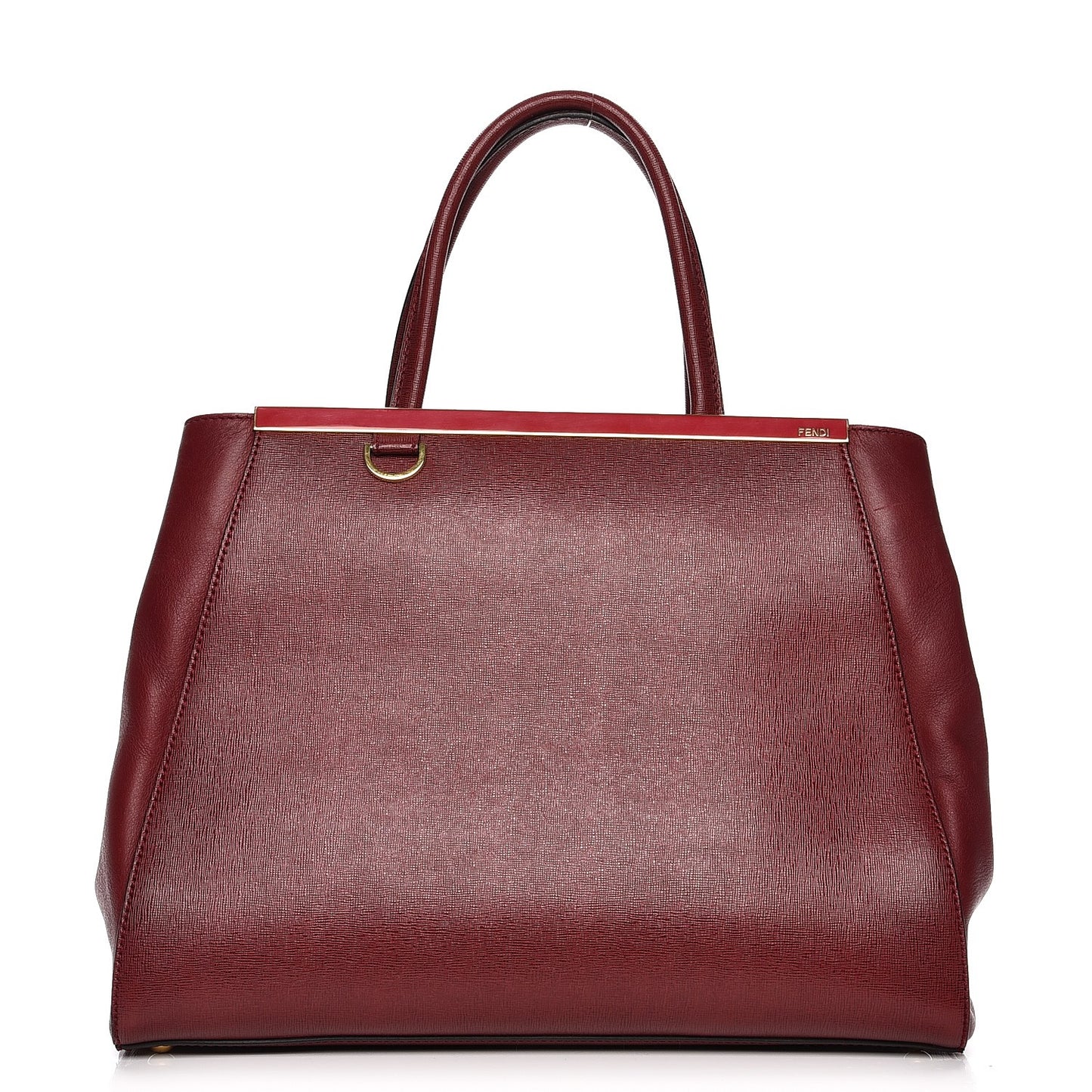 Vitello Elite Regular 2Jours Tote Rosso Scuro Ciliegia
