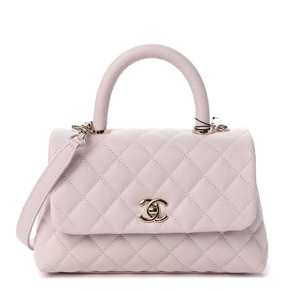 Chanel Caviar Quilted Mini Coco Handle Flap Lilas Lilac 1 of 9