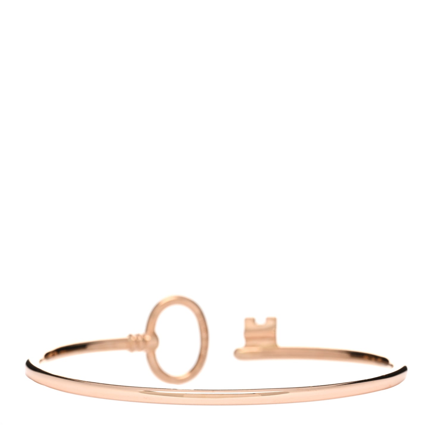 18K Rose Gold Keys Wire Bracelet