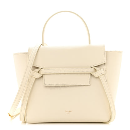 Celine Grained Calfskin Nano Belt Bag White 1 of 10