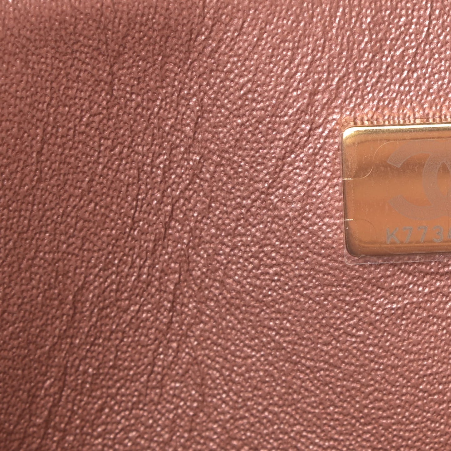 Metallic Grained Calfskin Quilted 2.55 Reissue Mini Flap Copper Pink