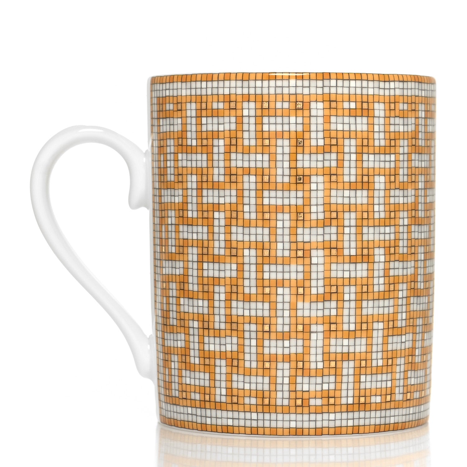 Hermes Porcelain Mosaique au 24 Mug Gold 3 of 7
