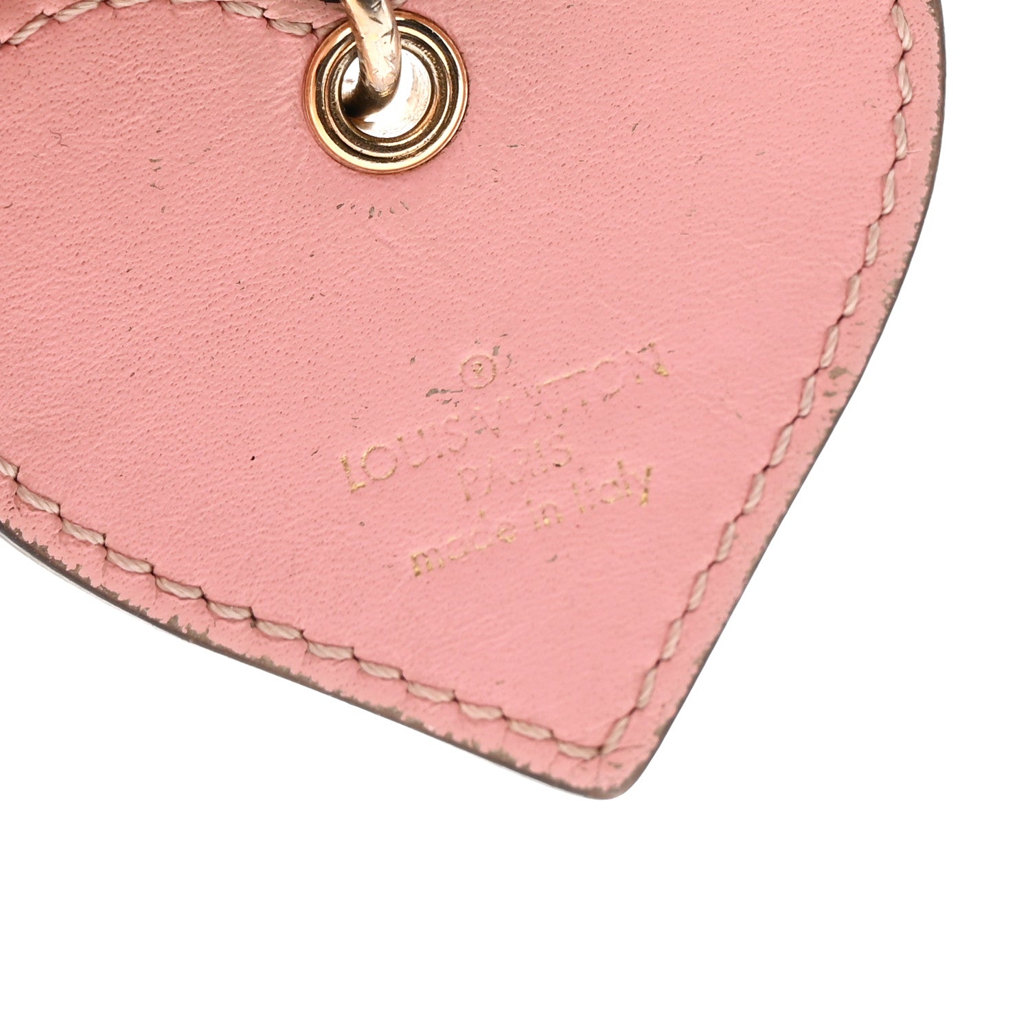 Louis Vuitton Vernis Degrade Love Lock Heart Key Holder Bag Charm Pink White 3 of 5