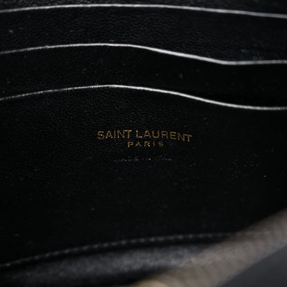 Saint Laurent Grain De Poudre Matelasse Monogram Mini Lou Camera Bag Black 6 of 13