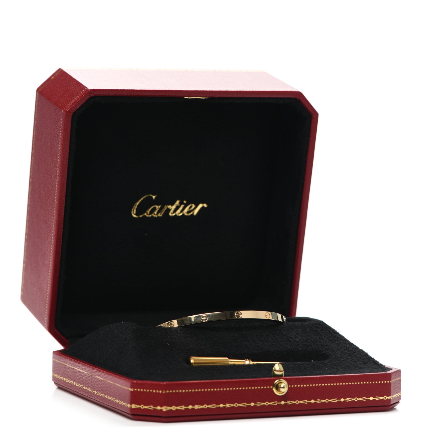 Cartier 18K Yellow Gold Small LOVE Bracelet 17 6 of 6