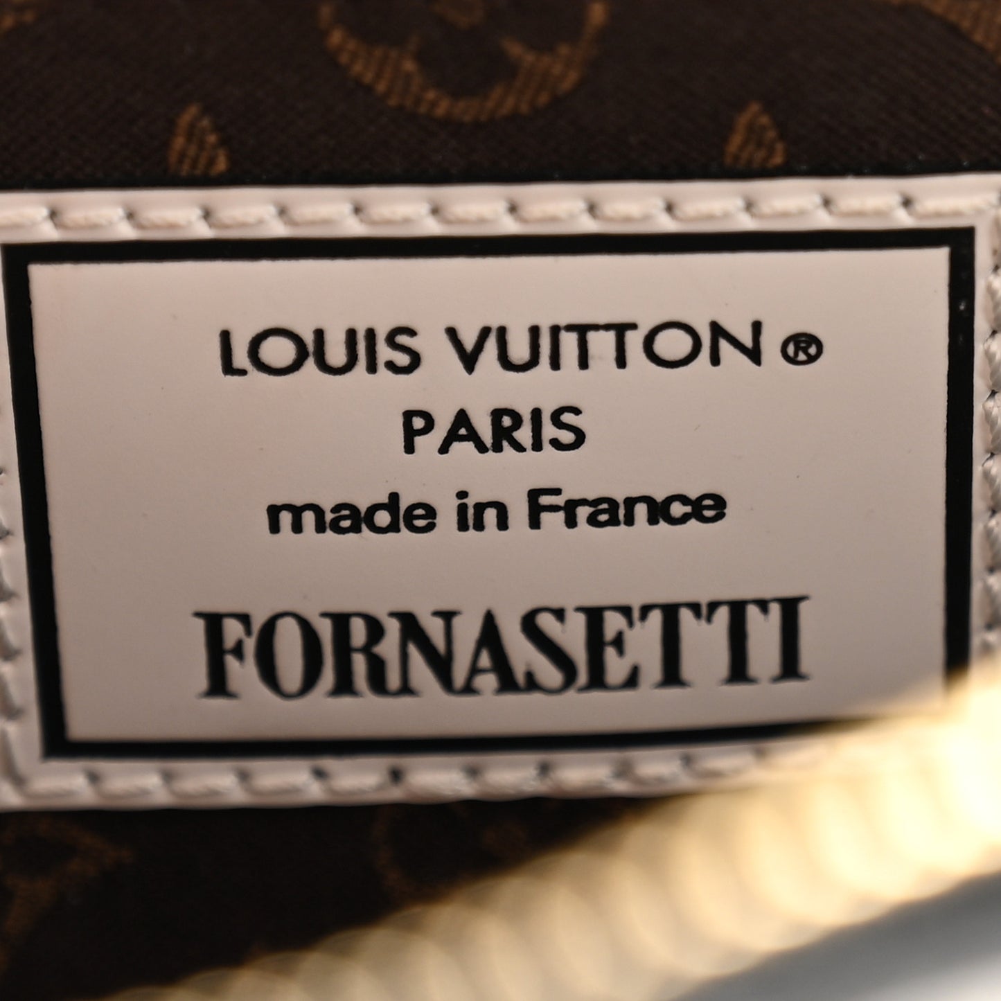 X FORNASETTI Calfskin Architettura Alma BB Black White