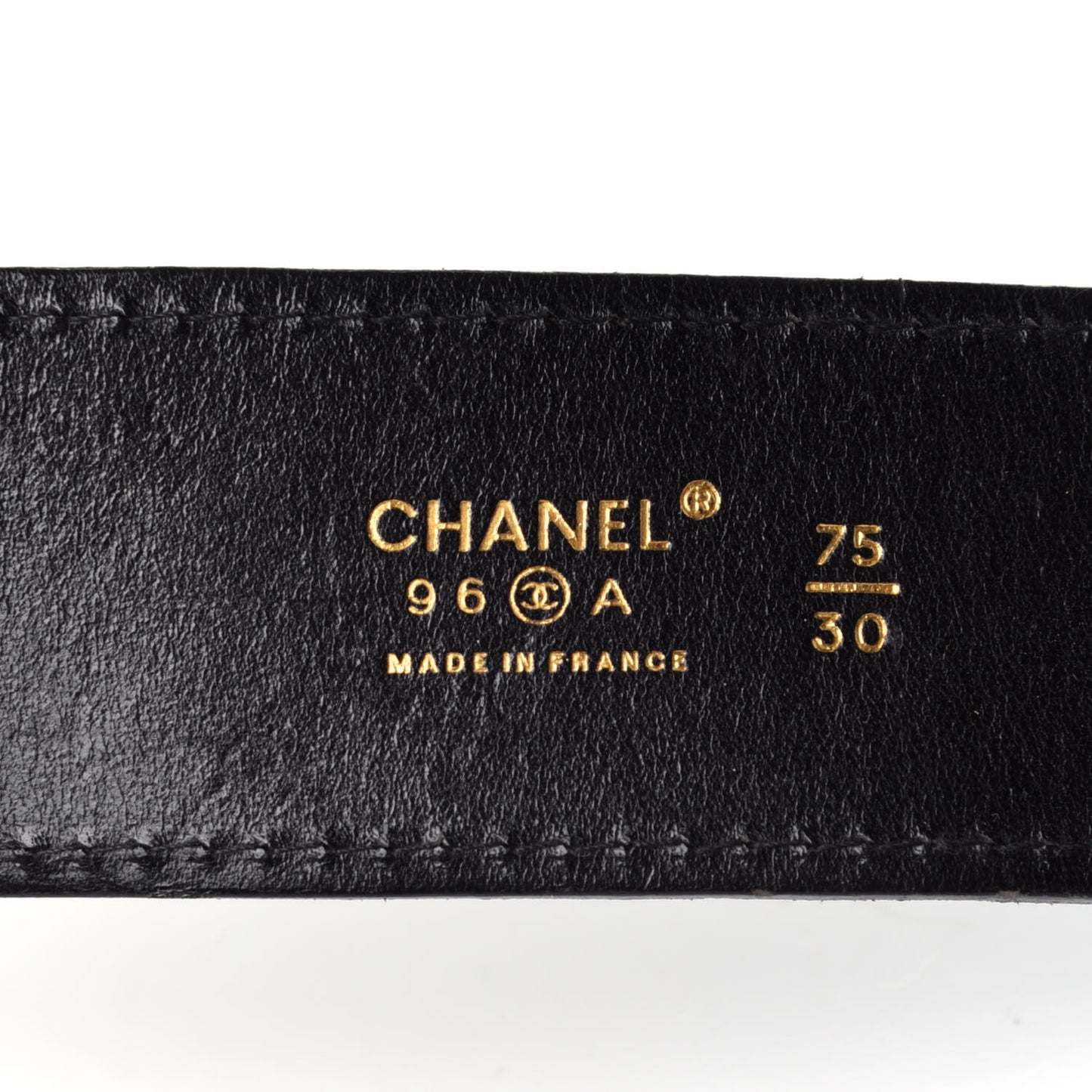 Calfskin CC Belt 75 30 Black