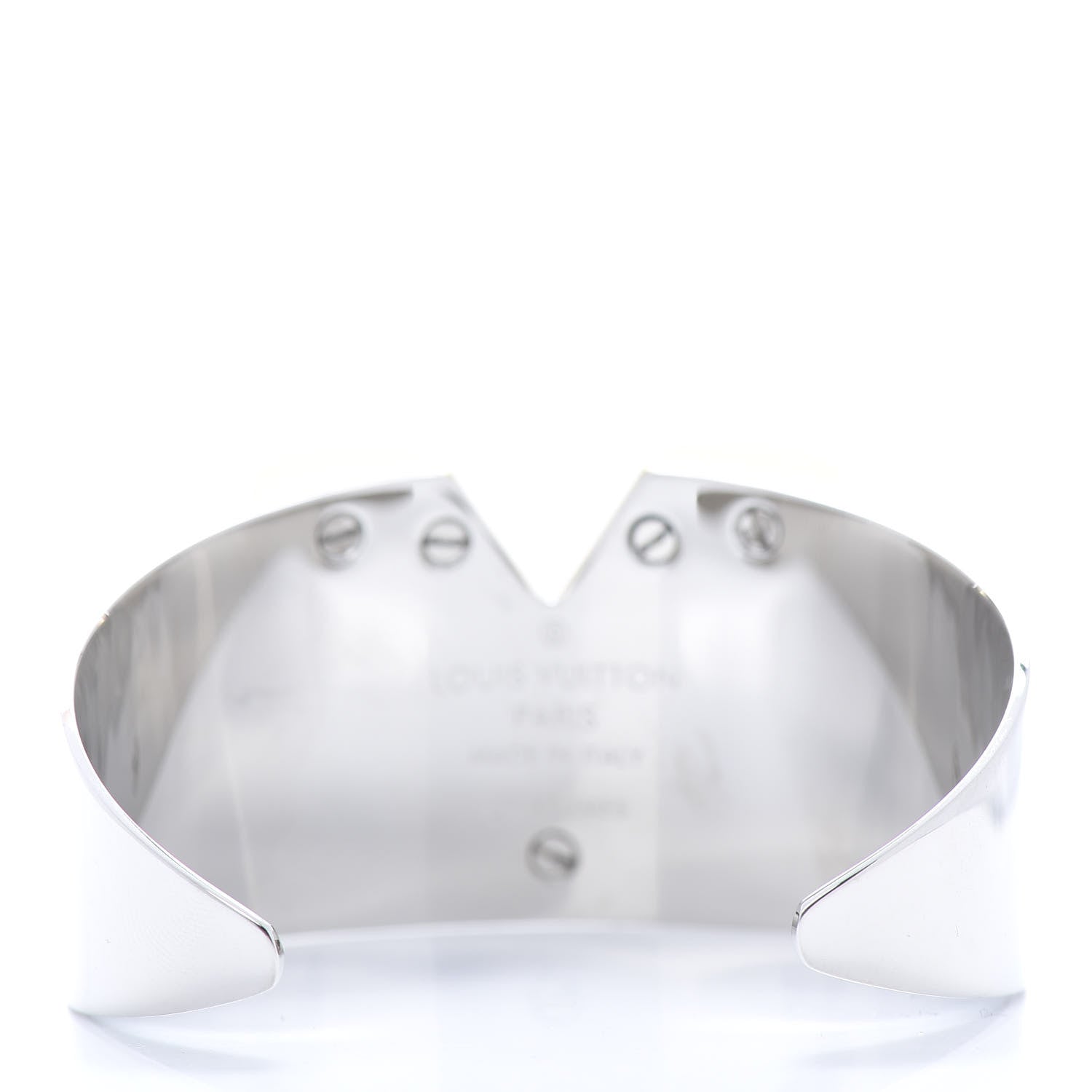 Louis Vuitton Metal Essential V Cuff Silver 4 of 6