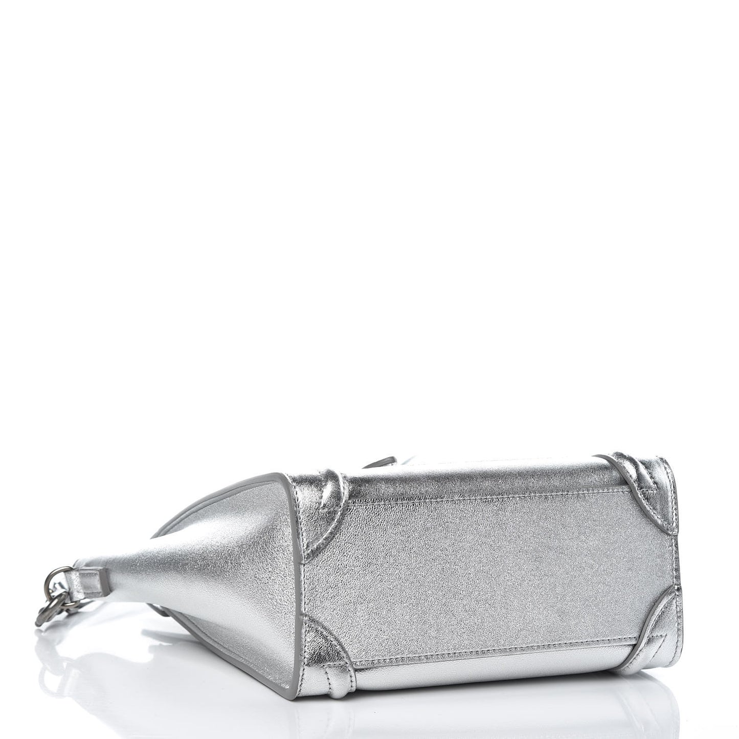 Laminated Lambskin Nano Luggage Silver