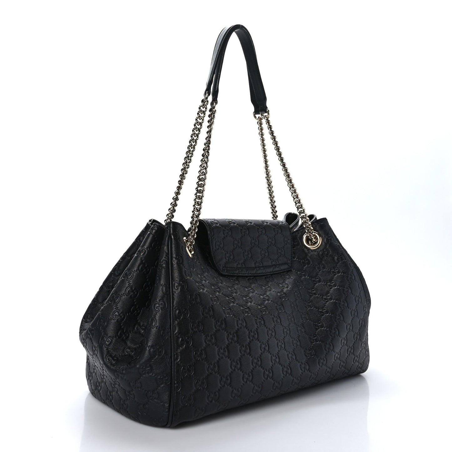 Guccissima Medium Emily Shoulder Bag Black
