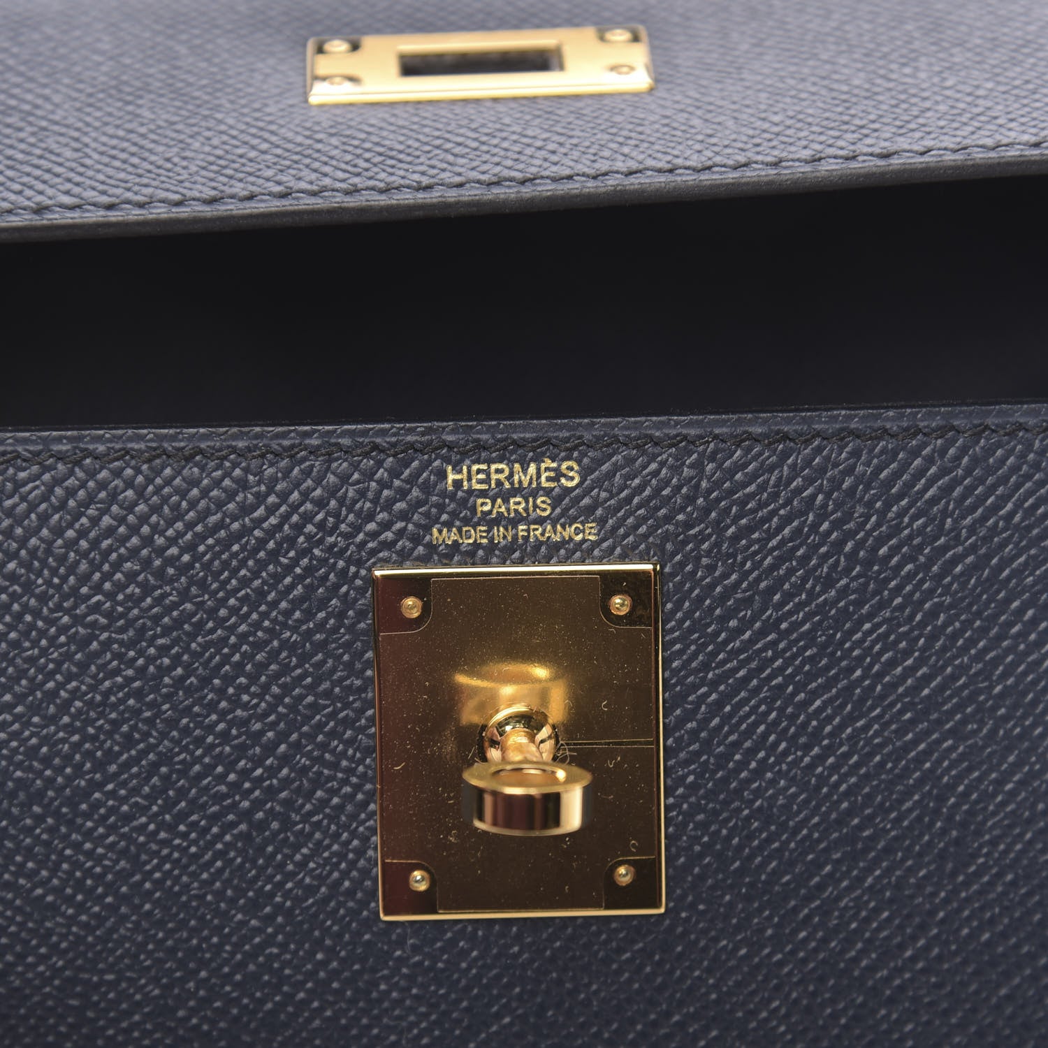 Hermes Epsom Kelly 28 Bleu Indigo 7 of 11
