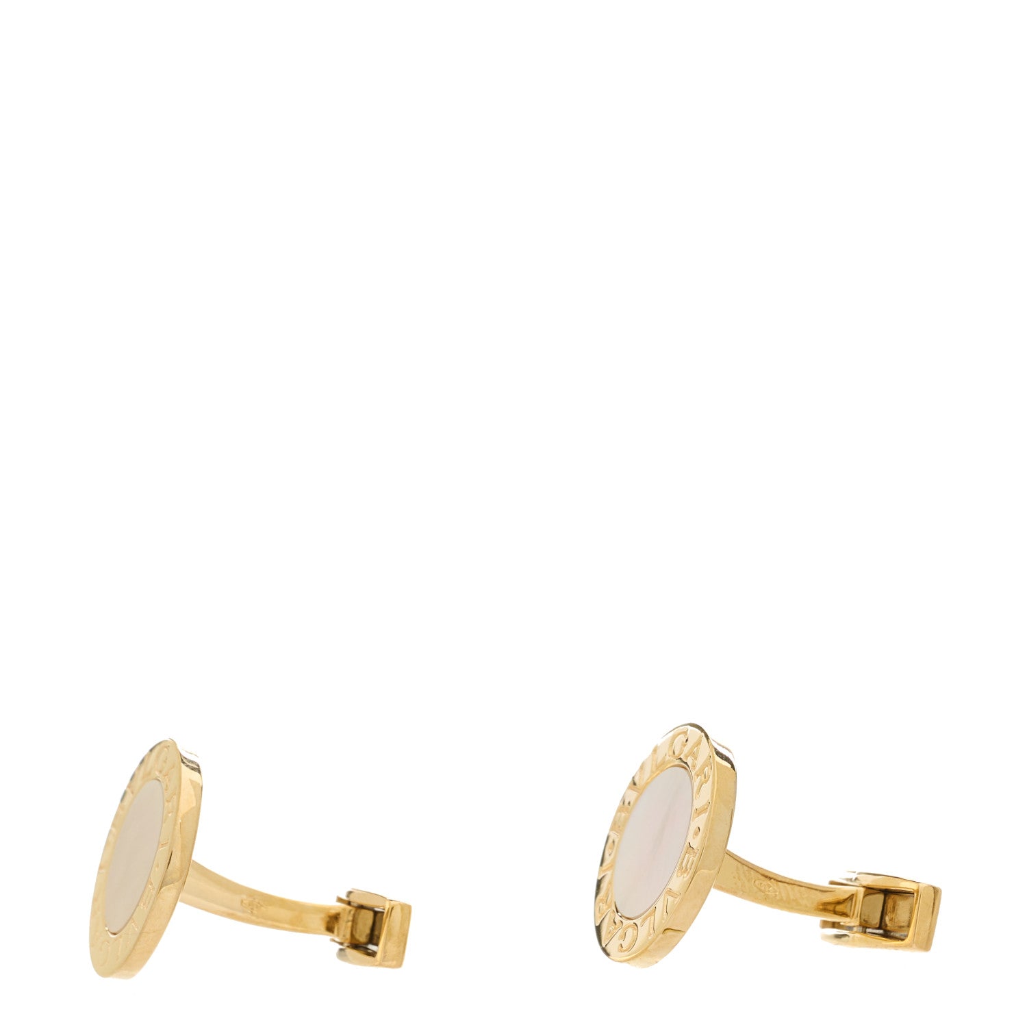 Bulgari 18K Yellow Gold Mother of Pearl BVLGARI BVLGARI Cufflinks 3 of 5