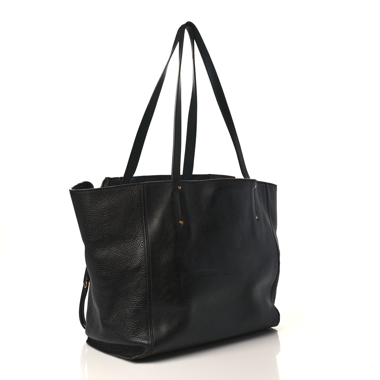 Chloe Smooth Calfskin Medium Milo Shopping Tote Black 3 of 13