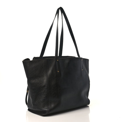 Chloe Smooth Calfskin Medium Milo Shopping Tote Black 3 of 13