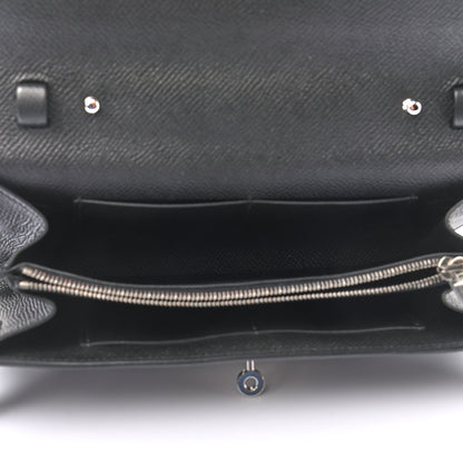 Hermes Epsom Kelly Wallet To Go Black 5 of 10