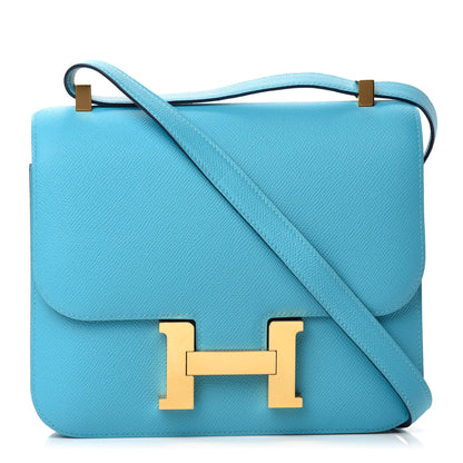 Hermes Epsom Constance 24 Turquoise 1 of 11