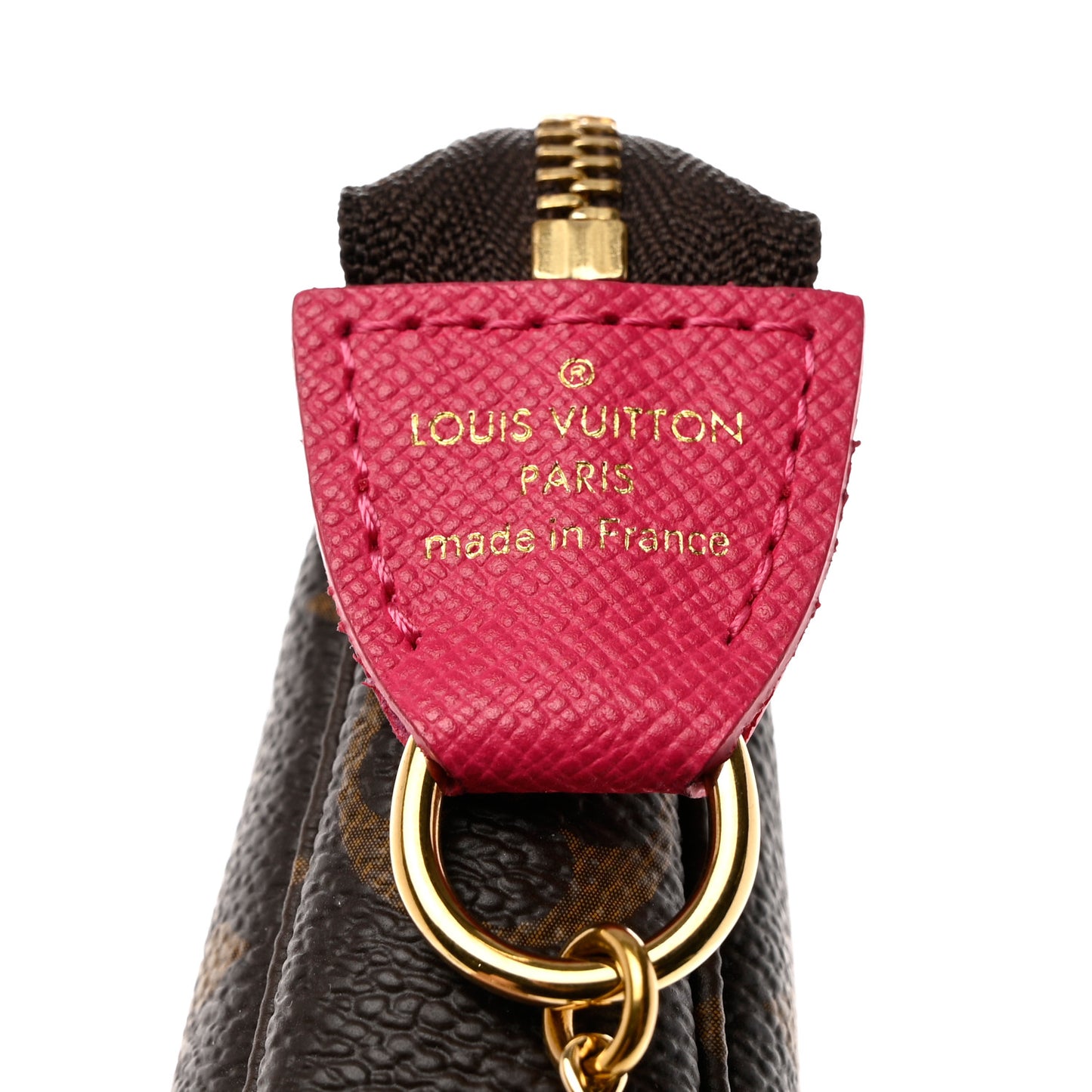 Monogram 2019 Christmas Animation Mini Courchevel Pochette Accessories Fuchsia