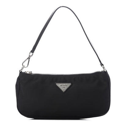 Prada Tessuto Light Nylon Pochette Bag Black 1 of 11