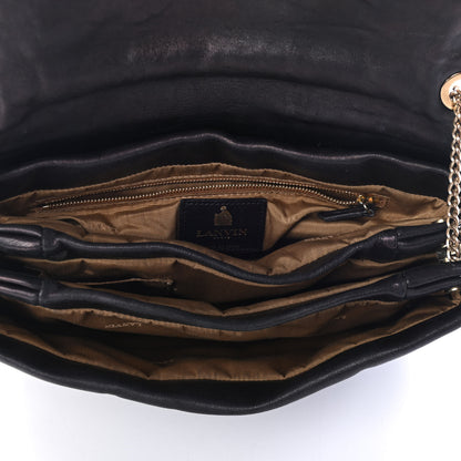 Lanvin Lambskin Quilted Medium Sugar Flap Shoulder Bag Black 4 of 5