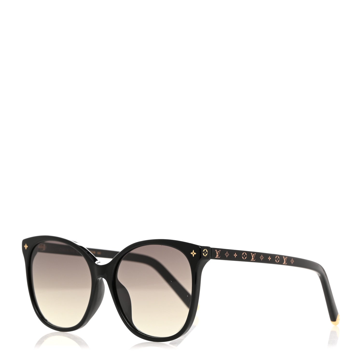 Louis Vuitton Acetate My Monogram Light Cat Eye Sunglasses Z1657E Black 1 of 6