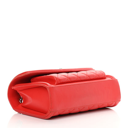 Chanel Lambskin Quilted Small Geometric Flap Red 3 of 20