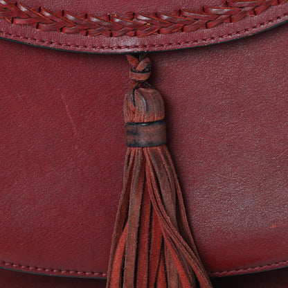 Chloe Calfskin Braided Small Hudson Shoulder Bag Sienna Red 20 of 20
