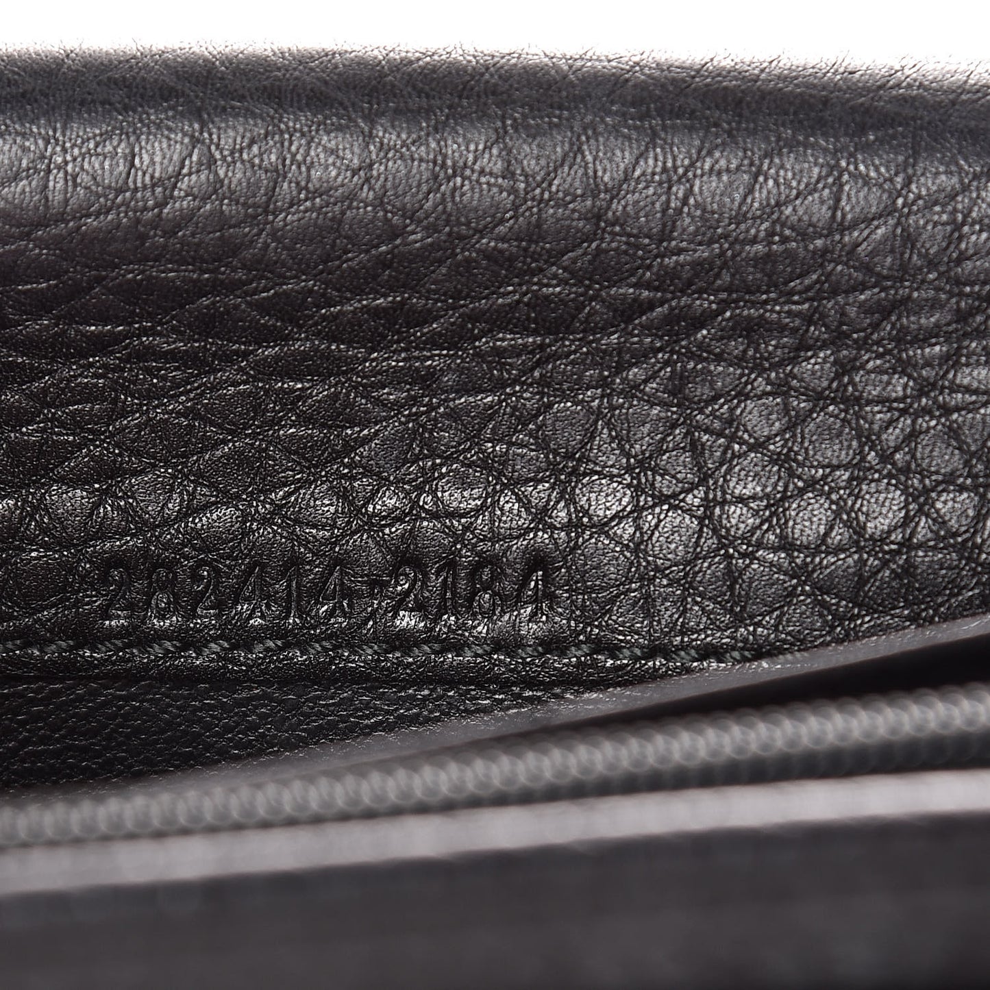 Pebbled Calfskin Large Soho Continental Wallet Black