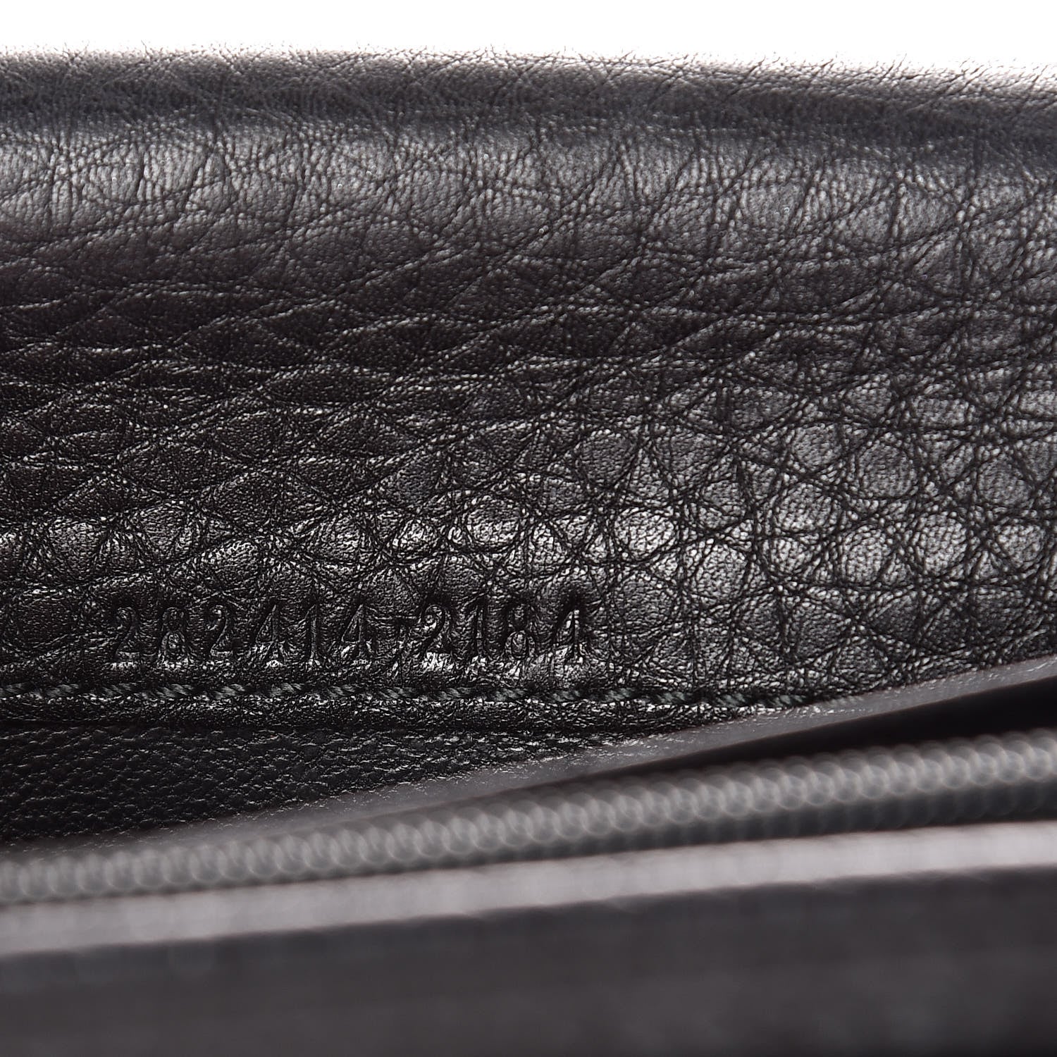 Gucci Pebbled Calfskin Large Soho Continental Wallet Black 6 of 8