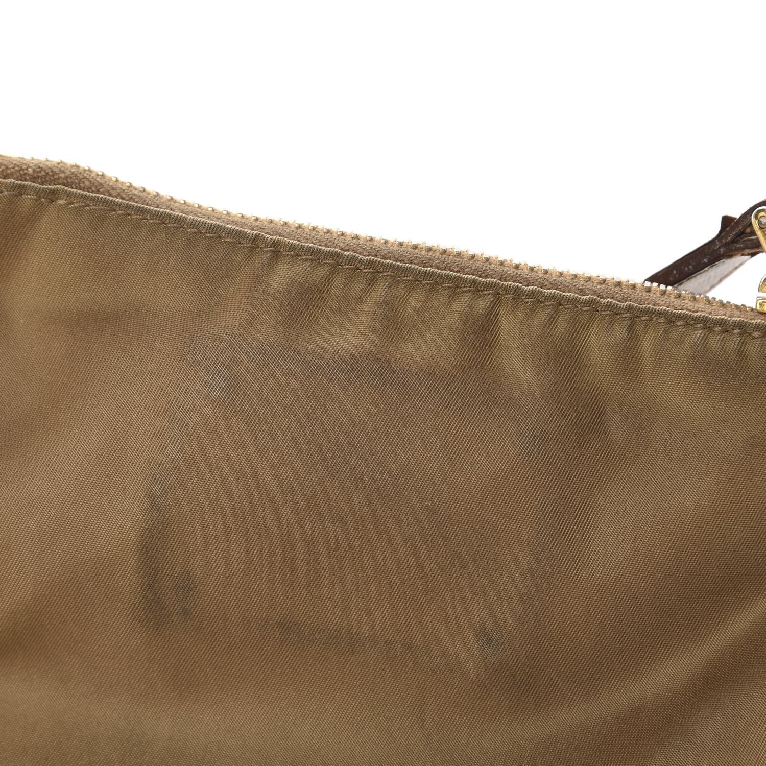 Prada Tessuto Nylon Saffiano Logo Crossbody Bag Beige 11 of 13