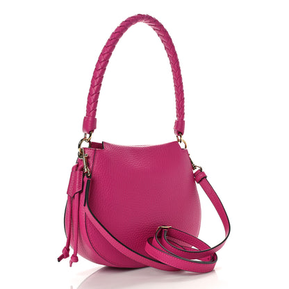 Mulberry Heavy Grain Mini Iris Hobo Pink 3 of 9