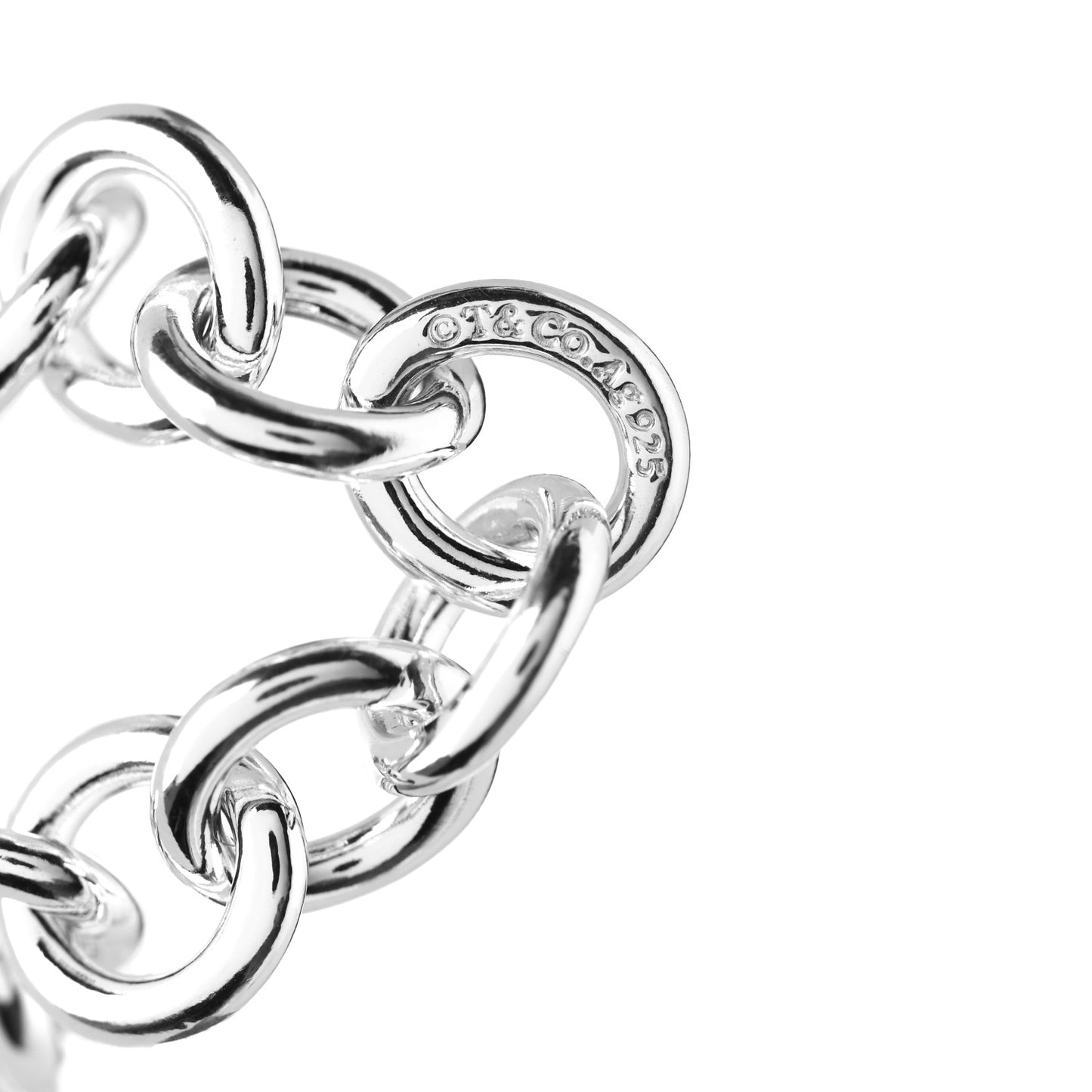 Sterling Silver Round Chain Link Bracelet
