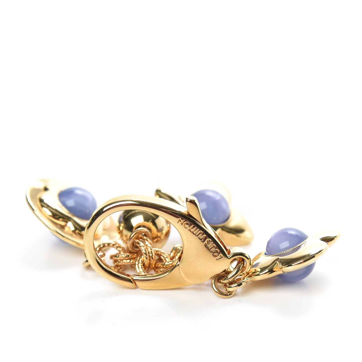 Tresor Bag Charm Purple Gold