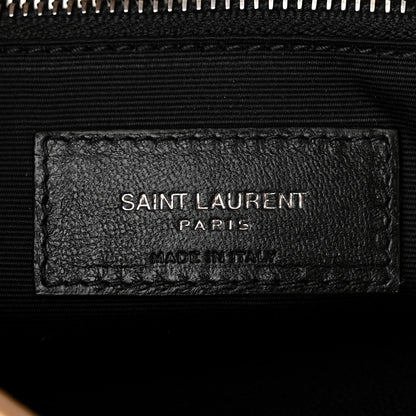 Saint Laurent Crinkled Calfskin Matelasse Monogram Medium Niki Chain Satchel Dark Toffee 6 of 10