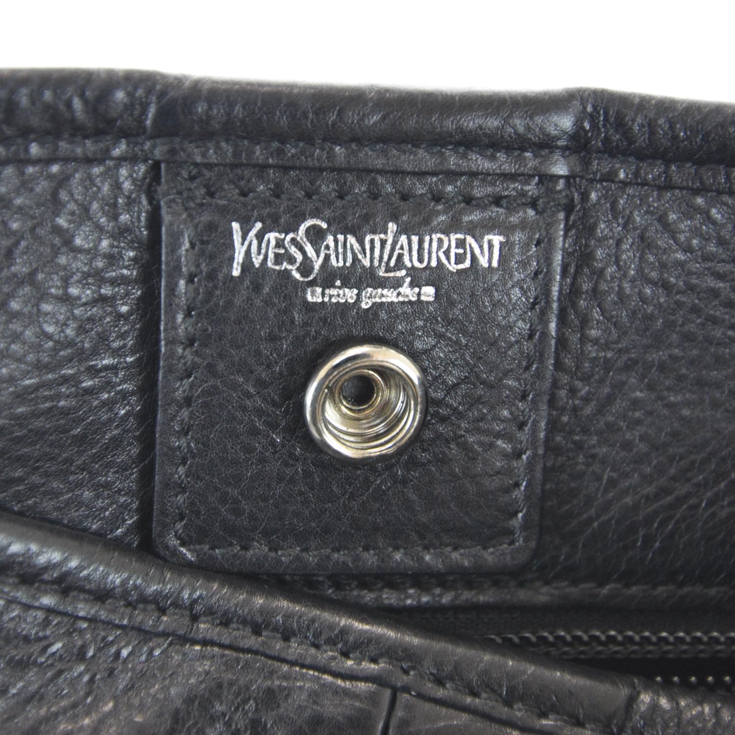 Saint Laurent Leather Mombasa Messenger Black 9 of 10