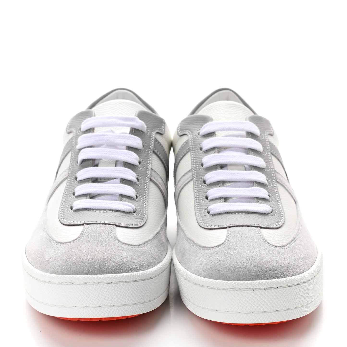 Epsom Suede Boomerang Sneakers 35.5 White Gris
