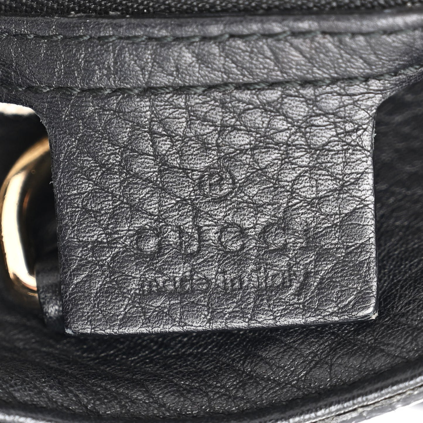 Pebbled Calfskin Medium Soho Chain Shoulder Bag Black