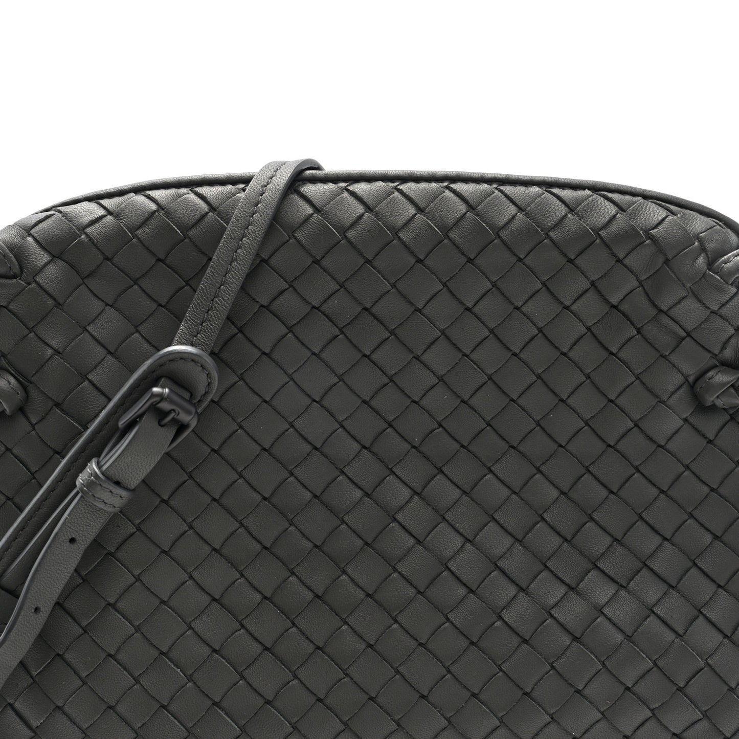 Nappa Intrecciato Nodini Crossbody Messenger New Light Grey