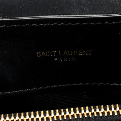 Saint Laurent Calfskin Y Quilted Monogram Small Loulou Chain Satchel Black 6 of 9