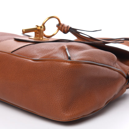 Chloe Grained Lambskin Medium Lexa Shoulder Bag Mustard Brown 9 of 11