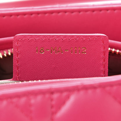 Christian Dior Lambskin Cannage Medium Lady Dior Pink 7 of 10