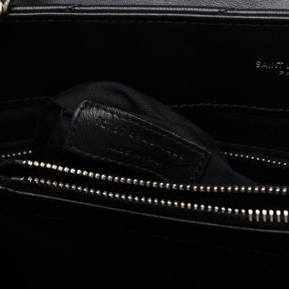 Saint Laurent Calfskin Y Quilted Monogram Medium Loulou Chain Satchel Black 10 of 17