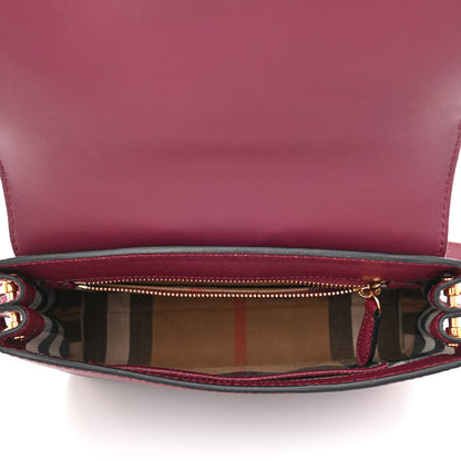 Burberry Soft Grain Calfskin Small Medley Crossbody Dark Plum 5 of 9