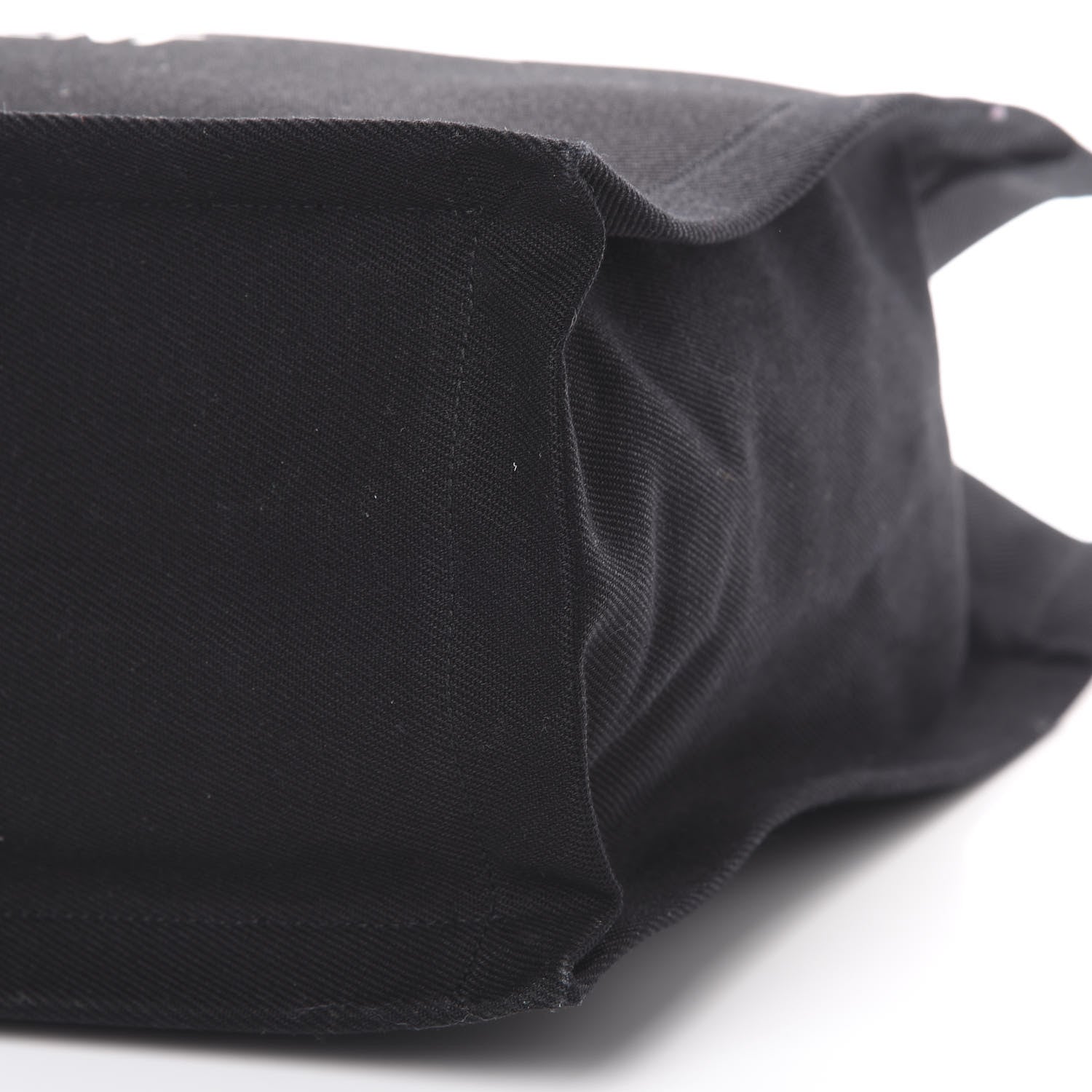 Saint Laurent Linen Calfskin Rive Gauche Tote Black 9 of 9