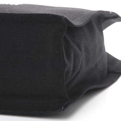 Saint Laurent Linen Calfskin Rive Gauche Tote Black 9 of 9