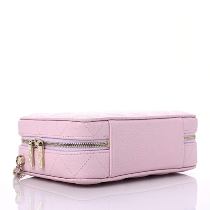 Chanel Caviar Quilted Vanity Case Light Pink 5 of 10
