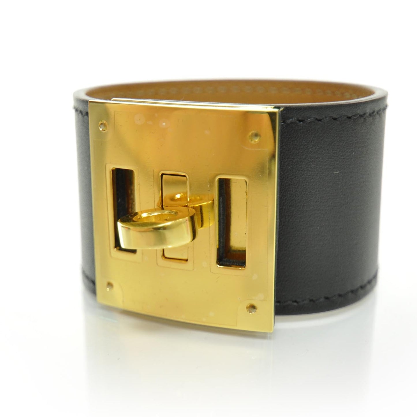 Chamonix Leather Kelly Dog Bracelet Black Small