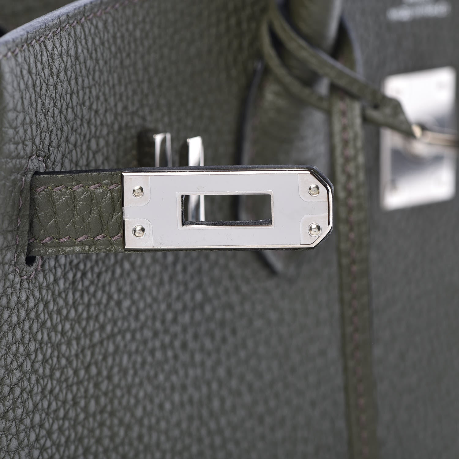 Hermes Togo Birkin 25 Vert Olive 21 of 38